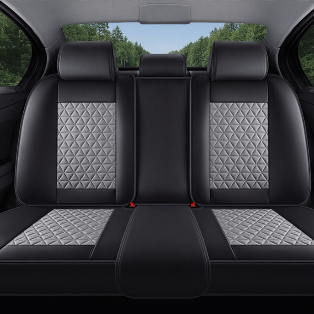Luxury Seat Covers Black & Grey