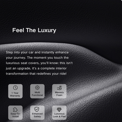 Luxury Seat Covers Black & Grey